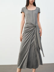Women's Commuter Tencel Waist-Tie Dress