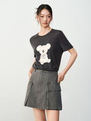 Women's Casual Lyocell Short-Sleeve T-Shirt