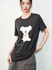 Women's Casual Lyocell Short-Sleeve T-Shirt