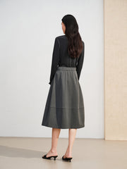 Women's Commuter Cocoon High-Waist Tulip Skirt