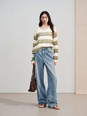 Women's  Casual  Vest and Pullover Two-Piece Set