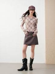 Women's Casual Corset-Waist Denim Mini Skirt