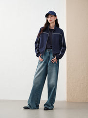 Women's Intellectual-Style Cropped Hoodie Jacket