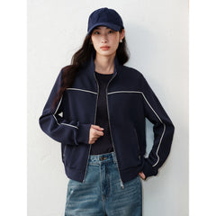 Women's Intellectual-Style Cropped Hoodie Jacket