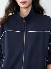 Women's Intellectual-Style Cropped Hoodie Jacket