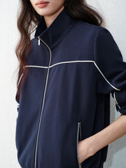 Women's Intellectual-Style Cropped Hoodie Jacket