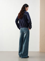 Women's Intellectual-Style Cropped Hoodie Jacket