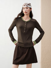 Women's Casual Lightweight Knit  T-Shirt