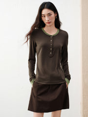 Women's Casual Lightweight Knit  T-Shirt