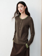 Women's Casual Lightweight Knit  T-Shirt