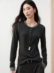 Women's Casual Lightweight Knit  T-Shirt