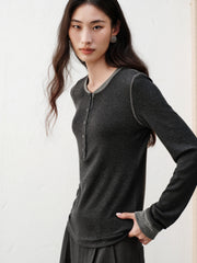 Women's Casual Lightweight Knit  T-Shirt