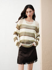 Women's  Casual  Vest and Pullover Two-Piece Set