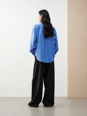 Women's Commuter Lightweight Blue Relaxed Shirt