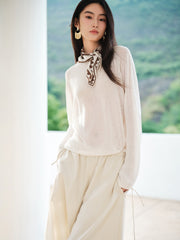 Women's Casual Breathable Seamless-Knit Top