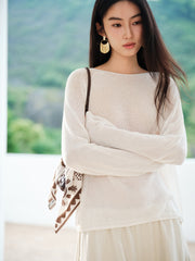 Women's Casual Breathable Seamless-Knit Top