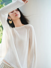 Women's Casual Breathable Seamless-Knit Top
