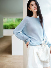 Women's Casual Breathable Seamless-Knit Top