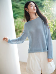 Women's Casual Breathable Seamless-Knit Top