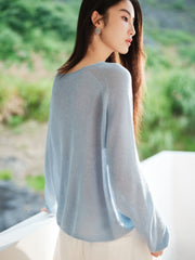 Women's Casual Breathable Seamless-Knit Top