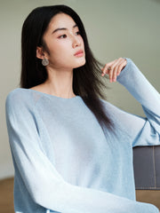 Women's Casual Breathable Seamless-Knit Top