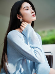 Women's Casual Breathable Seamless-Knit Top