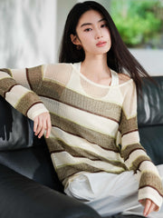 Women's  Casual  Vest and Pullover Two-Piece Set