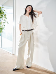 Women's Chanel-Style Short-Sleeve Cardigan