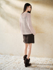 Women's Casual Rose-Latte Lightweight Cover-Up Set