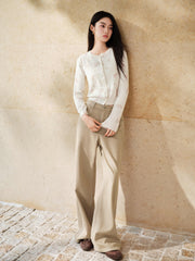 Women's Printed Slimming Knit Cardigan