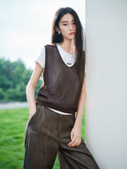 Women's Casual Detachable-Sleeve Knit Top