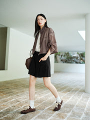 Women's Light Outdoor Stand-Collar Cargo Jacket