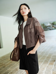 Women's Light Outdoor Stand-Collar Cargo Jacket