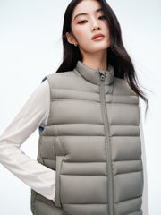 Women's Casual Lightweight 90% White Duck Down Vest