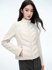 Women's Casual 90% Goose Down Light Quilted Down Jacket