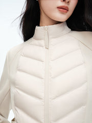 Women's Casual 90% Goose Down Light Quilted Down Jacket