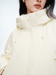 Women's Casual Hortob¨¢gy Goose Down Hooded Puffer Jacket