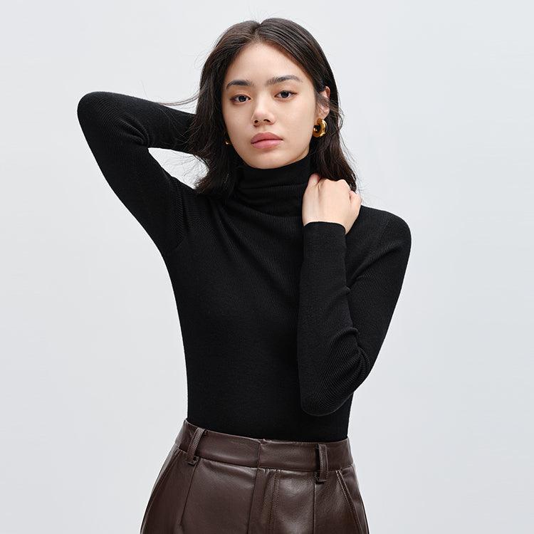 Women's Turtleneck Wool Pullover