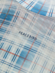 Women's Mock-Neck Ombre Plaid Top