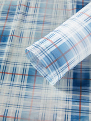 Women's Mock-Neck Ombre Plaid Top