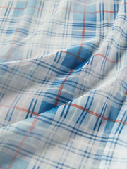 Women's Mock-Neck Ombre Plaid Top
