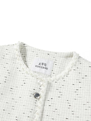 Women's Short Tweed Knit Jacket