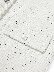 Women's Short Tweed Knit Jacket