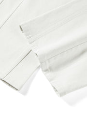 Women's Casual White Wide-Leg Curved-Leg Jeans