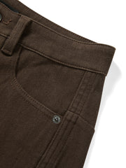 Women's Casual Belted Curved-Leg Jeans