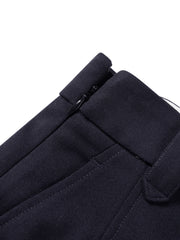 Women's Commuter Wool-Blend Pleated Midi Skirt