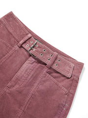 Women's Casual Cotton Corduroy Wide-Leg Jeans