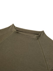 Women's Slim-Fit Mock-Neck Lyocell T-Shirt