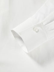 Women's Minimal Linen-Blend V-Neck Pullover Shirt