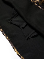 Women's High-Waist A-Line Leopard-Print Skirt